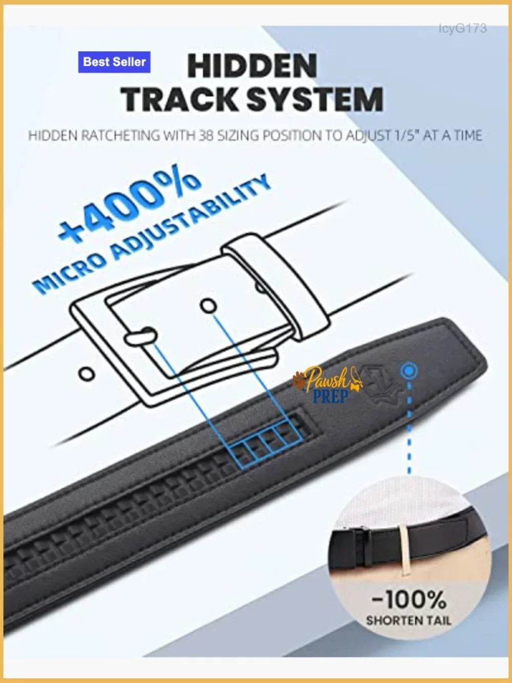 2 Pack Ratchet Belt for Men Trim to Fit Leather Dress Casual
